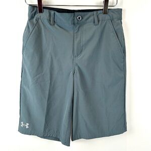 Boys Under Armour Gray Quick Dry Amphibious Shorts, Size 16